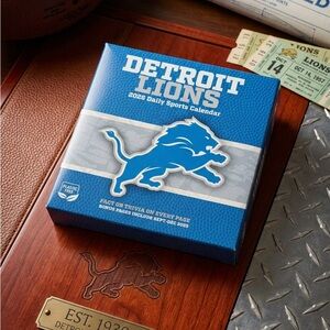 Detroit Lions 2026 Daily Sports Calendar - Blue